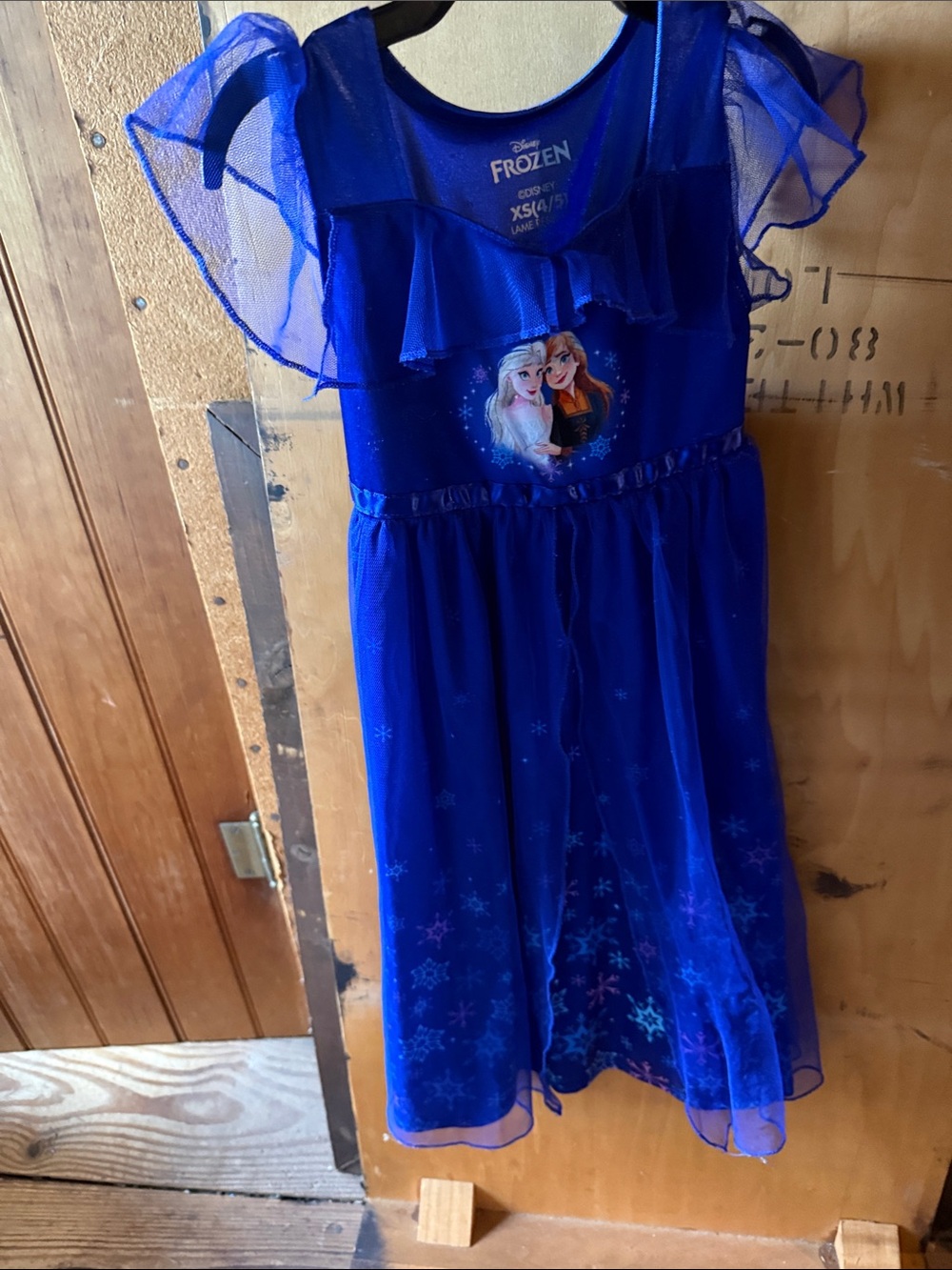 Disney Blue Frozen Elsa & Anna Girls' Dress Nightgown